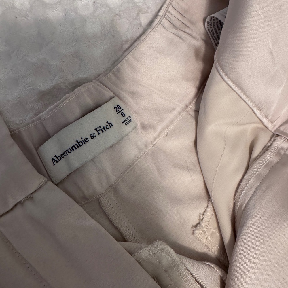 Abercrombie & Fitch ivory satin trousers - Picture 5 of 5